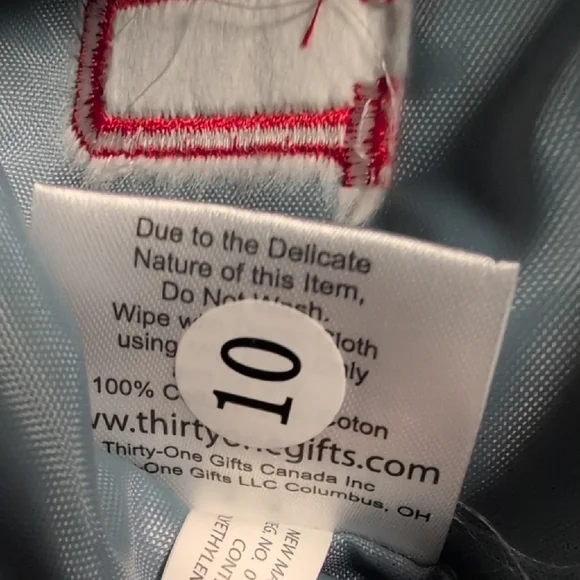 Thirty One Blue Embroidered Women's  Cosmetic Bags - Picture 12 of 12